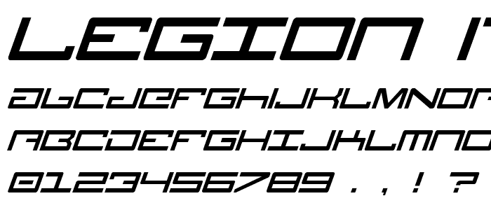 Legion Italic font